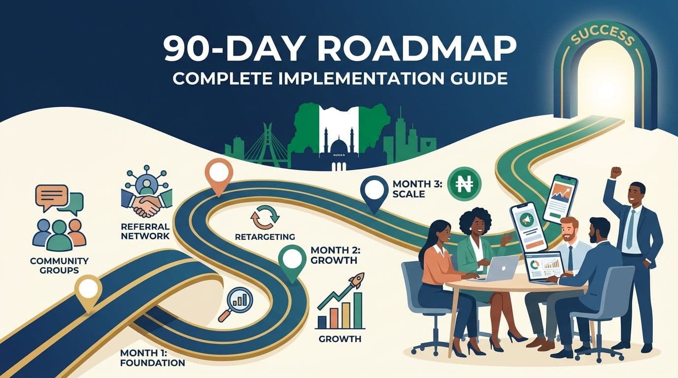 Digital Marketing for Nigerian SMEs Part 4: Referrals, Community, Retargeting & Complete Implementation Roadmap
